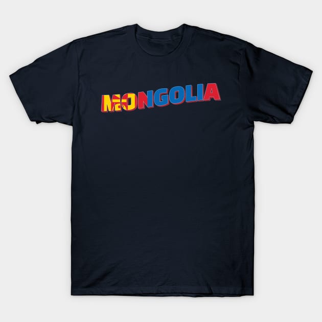 Mongolia Vintage style retro souvenir T-Shirt by DesignerPropo